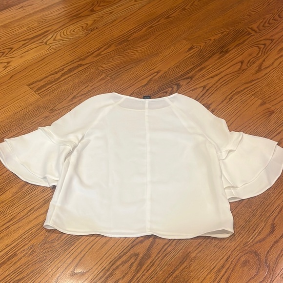 Aqua Woman’s White Short Sleeve Top Size XS - Picture 4 of 4